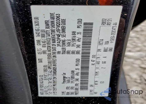 2015 Ford Fiesta Se z USA, uszkodzony, nr VIN 3FADP4EJ5FM203063